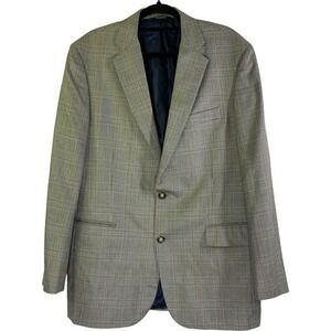 BROOKS BROTHERS Blazer Madison Houndstooth Plaid‎ Silk Wool Sports Jacket 42L